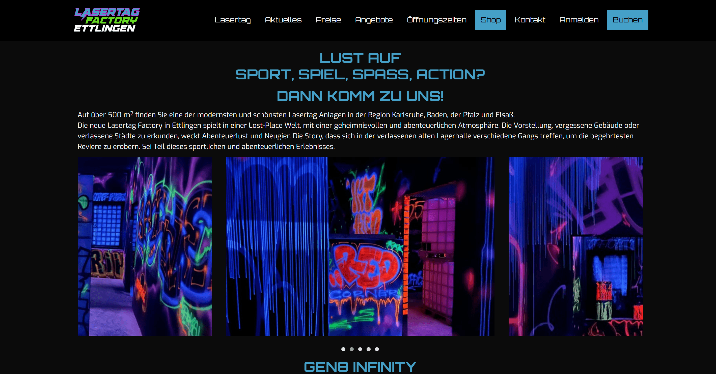 Lasertag Facility Network & Control System — Screenshot